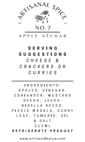No. 7 Apple Atchar - Artisanal Spice