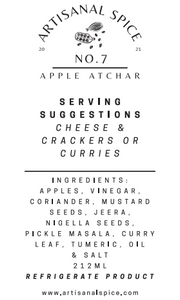 No. 7 Apple Atchar - Artisanal Spice
